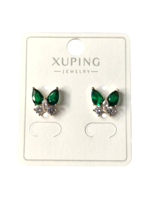 Aros Mariposa con Cristal y Circon Colores