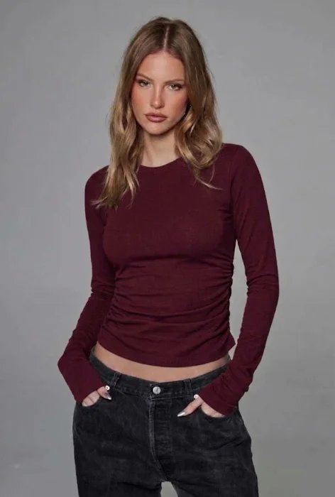 Camiseta Frunce Costado Alessandra