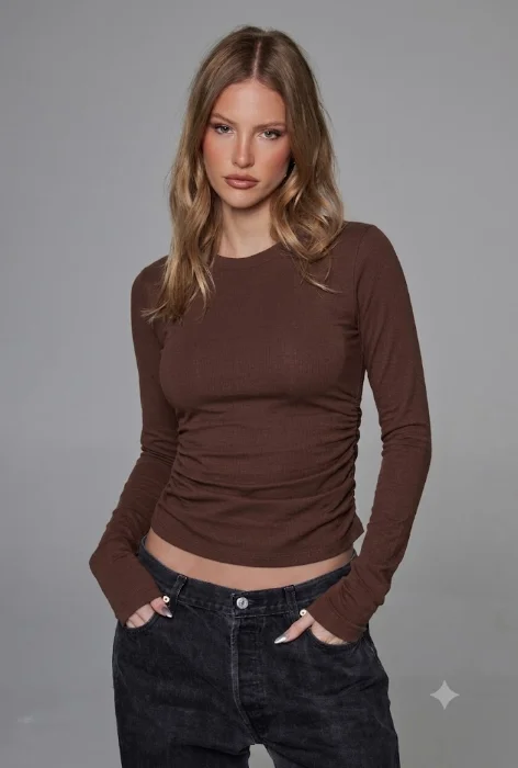 Camiseta Frunce Costado Alessandra
