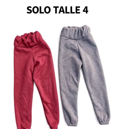 Pantalón Nena Jersey con Piel Saldo Solo Talle 4