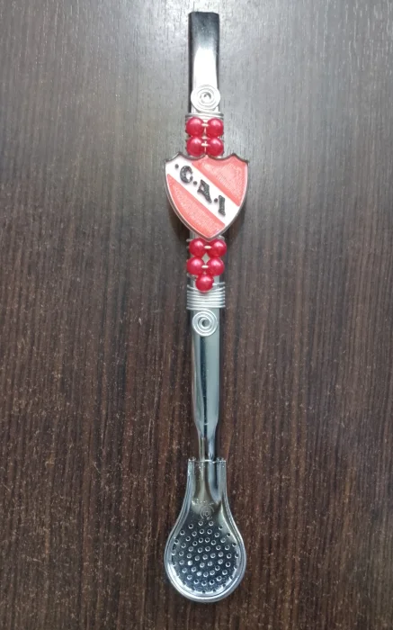 Bombilla de Independiente Acero Decorada 3d
