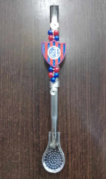 Bombilla de San Lorenzo en Acero Decorada