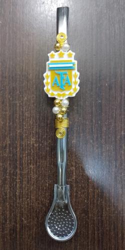 Bombilla de Afa en Acero Decorada 3d