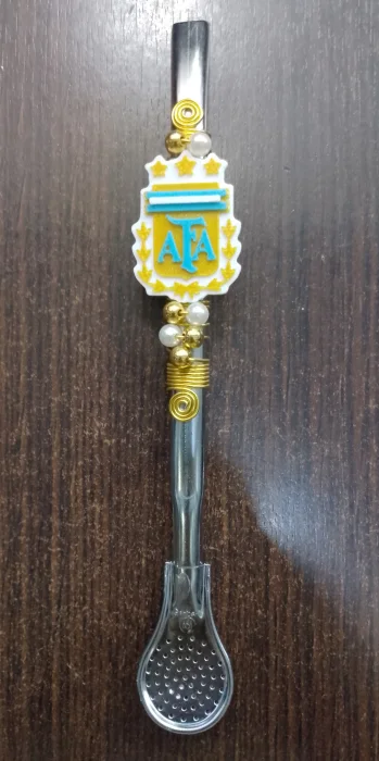 Bombilla de Afa en Acero Decorada 3d