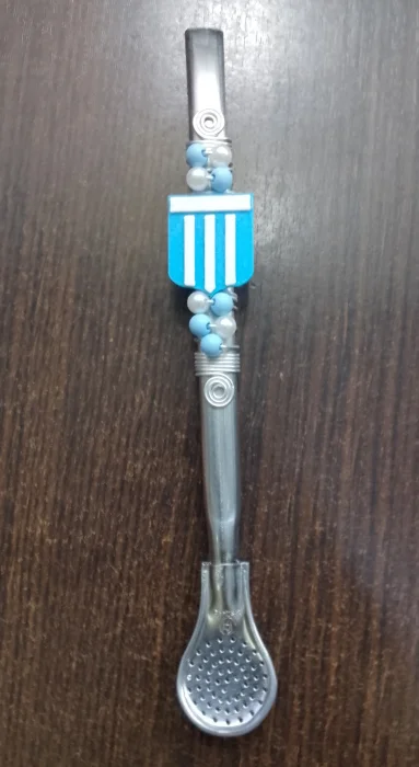Bombilla de Racing en Acero Decorada