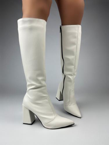 Art 1800 Blanco Eco Cuero (botas) - Miniatura 2