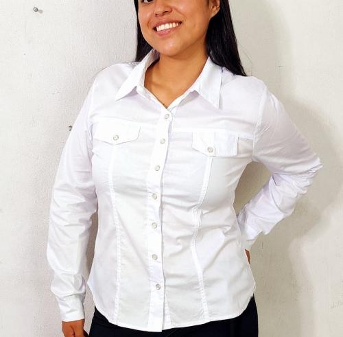 Camisa Poplín con Broche o Boton - Miniatura 2