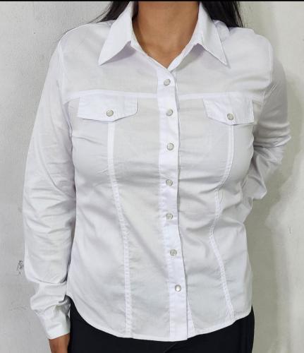 Camisa Poplín con Broche o Boton - Miniatura 4