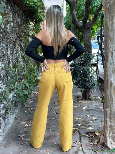 Wide Leg Mostaza