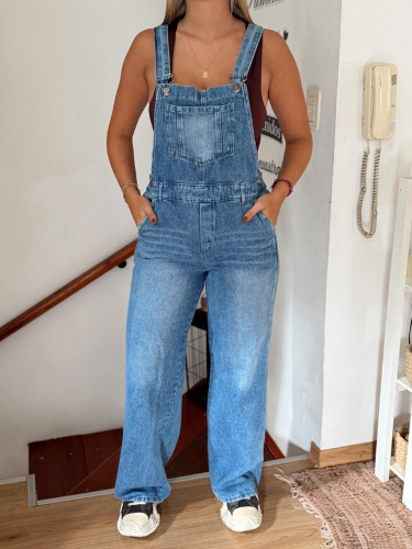 Wide Leg Nevado Jardinero