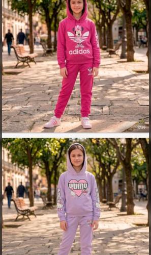  Conjunto Frizado Premium    Modelos Exclusivos Adidas Minnie y Puma Hello Kitt