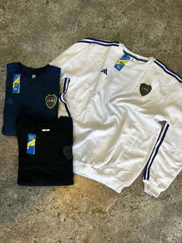 Buzo Boca Bordado Frixado