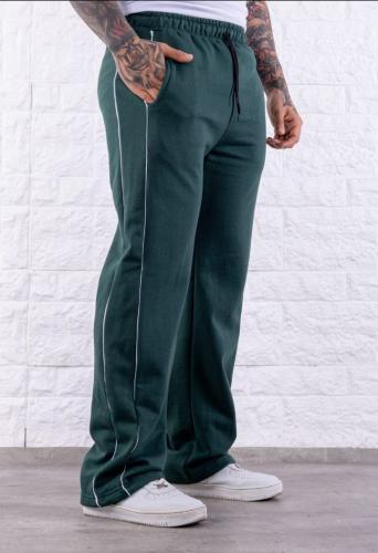 Pantalon Recto de Friza Peinada con Línea