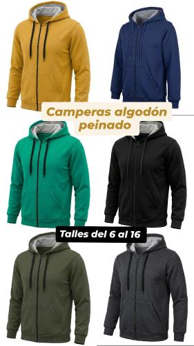 Camperas Lisas Algodón Peinado Niños - Miniatura 7