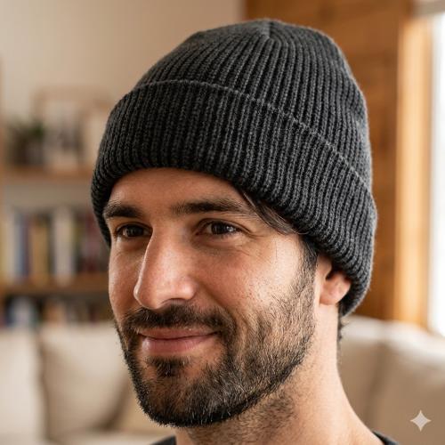 Gorro Tejido Negro - Miniatura 2