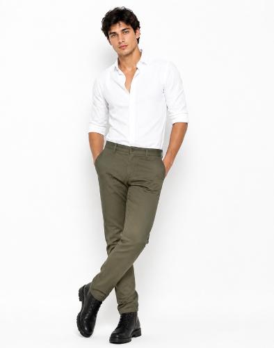 Pantalon Corte Chino Bengalina Hombre Gabardina Cabello Elegante Vestir Mayoristas - Miniatura 2