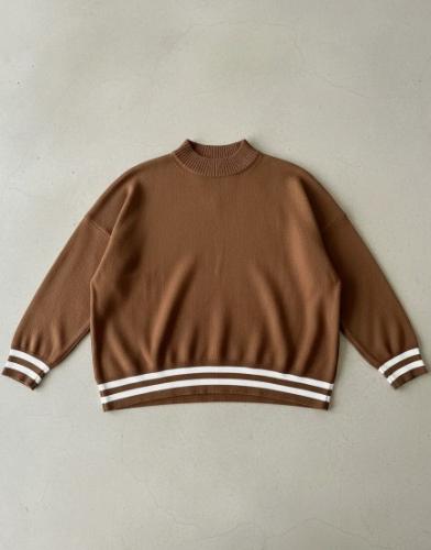 Sweater Mónaco con Rayas Cuello Redondo - Miniatura 2