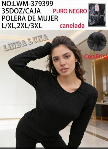 Camiseta Termica de Dama Canelada