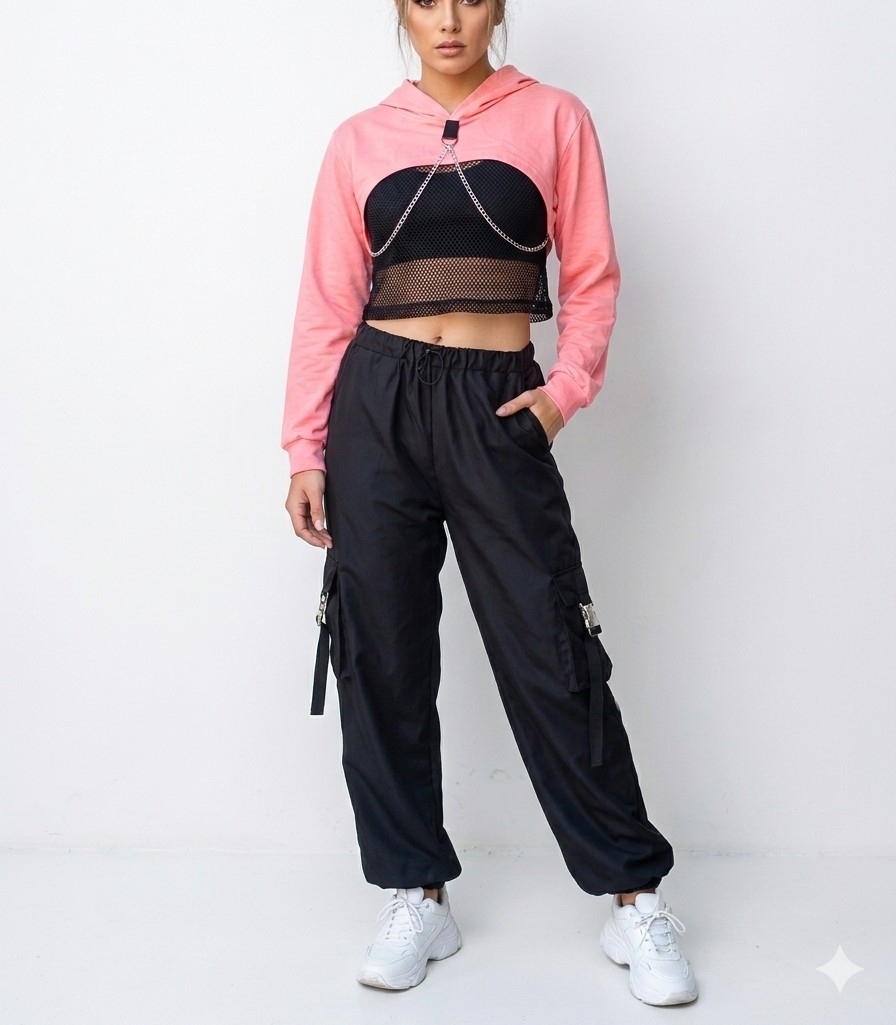 Buzo Crop con Cadena - Imagen 3