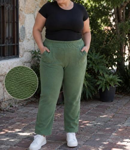 Pantalon Wafle con Piel Talles Especiales