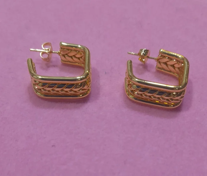 Aritos Dorado de Acero Quirúrgico