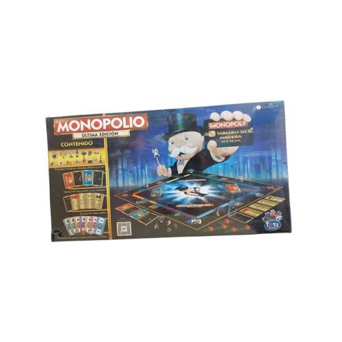 Monopolio 10 Jugadores Tablareo  de Madera de 46x46 Cm