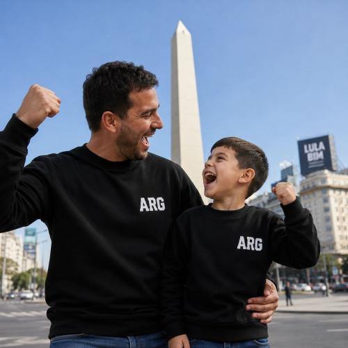 Buzo Frisa Niños Arg - Miniatura 4
