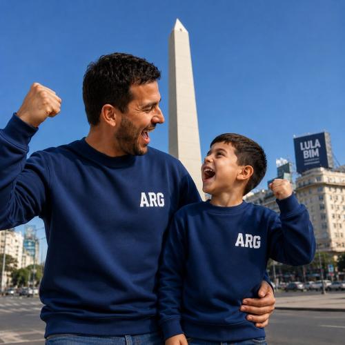 Buzo Frisa Niños Arg - Miniatura 5