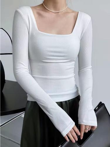 Camiseta Cuello Cuadrado Manga Larga Morley Soft