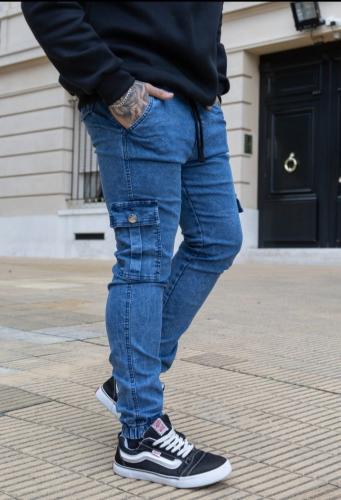 Jogger Azul Elastizado