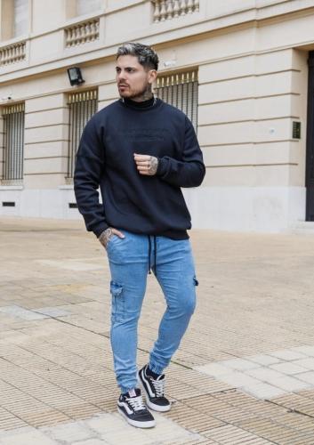 Jogger Elastizado Celeste