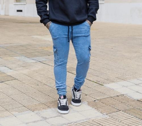 Jogger Elastizado Celeste - Miniatura 2