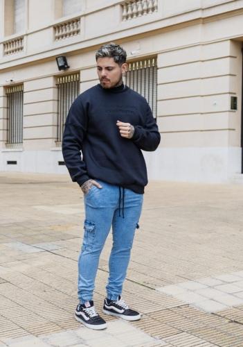 Jogger Elastizado Celeste - Miniatura 3