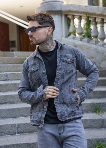 Camperas de Jeans con Botones - Miniatura 4