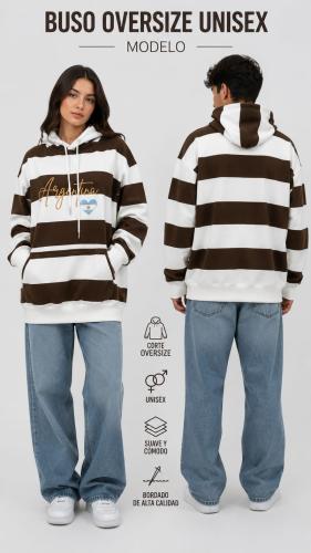 Buso Oversize Unisex Bordado de Friza Premiun