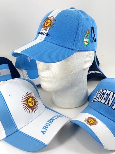 Gorras Gabardina Rígida Bordado Argentina Mundial - Miniatura 2