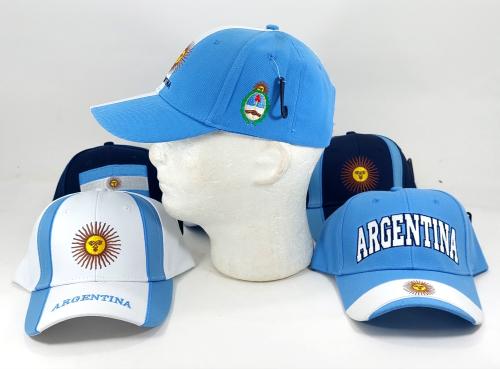 Gorras Gabardina Rígida Bordado Argentina Mundial - Miniatura 3