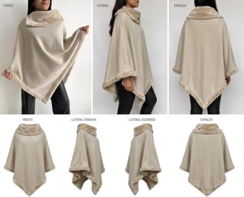 Ponchos de Darlon con Piel - Miniatura 2