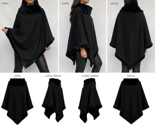 Ponchos de Darlon con Piel - Miniatura 3