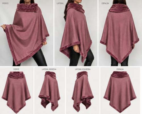 Ponchos de Darlon con Piel - Miniatura 5