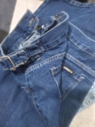 Wide Leg Azul Stone con Reguladores