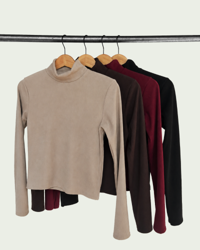 Top Mangas Largas Darlon Rib Media Polera - Miniatura 2