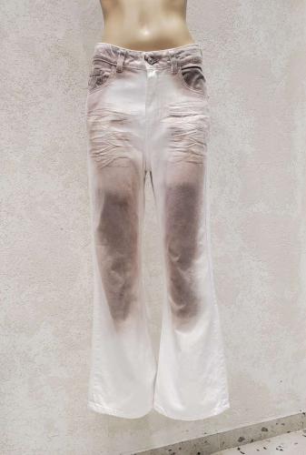 Baggy Flare Blanco Pigmentado