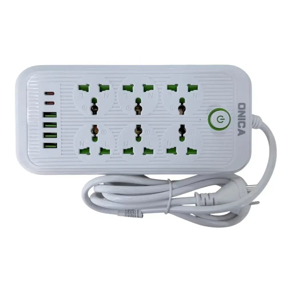 Alargue 2m C/6 Entradas + 4 Usb + 2 Tipo C28 - Imagen 2