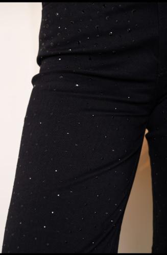 Wide Leg Semi Elastizado con Brillos - Miniatura 3