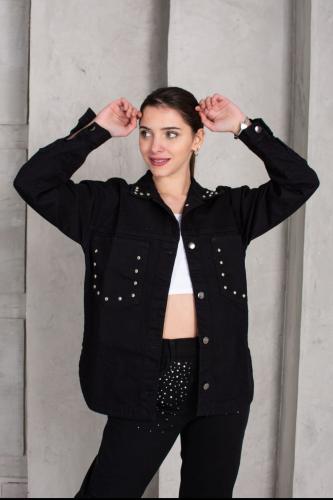 Camisaco Oversized con Tachas - Miniatura 2