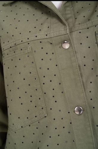 Camisaco Verde Militar Full Brillos - Miniatura 2