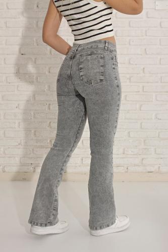 Oxford Gray (ceniza) Elastizado Tiro Alto - Miniatura 3