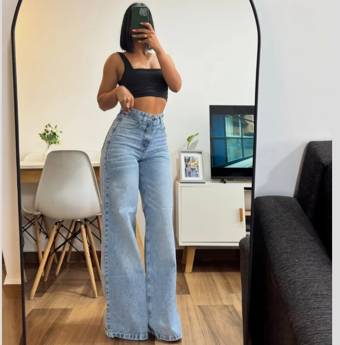 Wide Leg Celeste Localizado