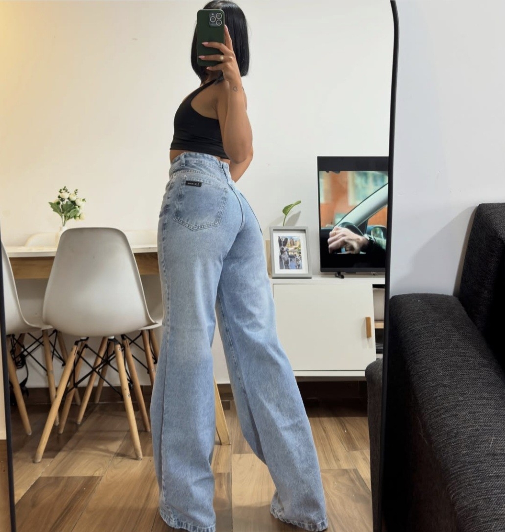 Wide Leg Celeste Localizado - Imagen 2